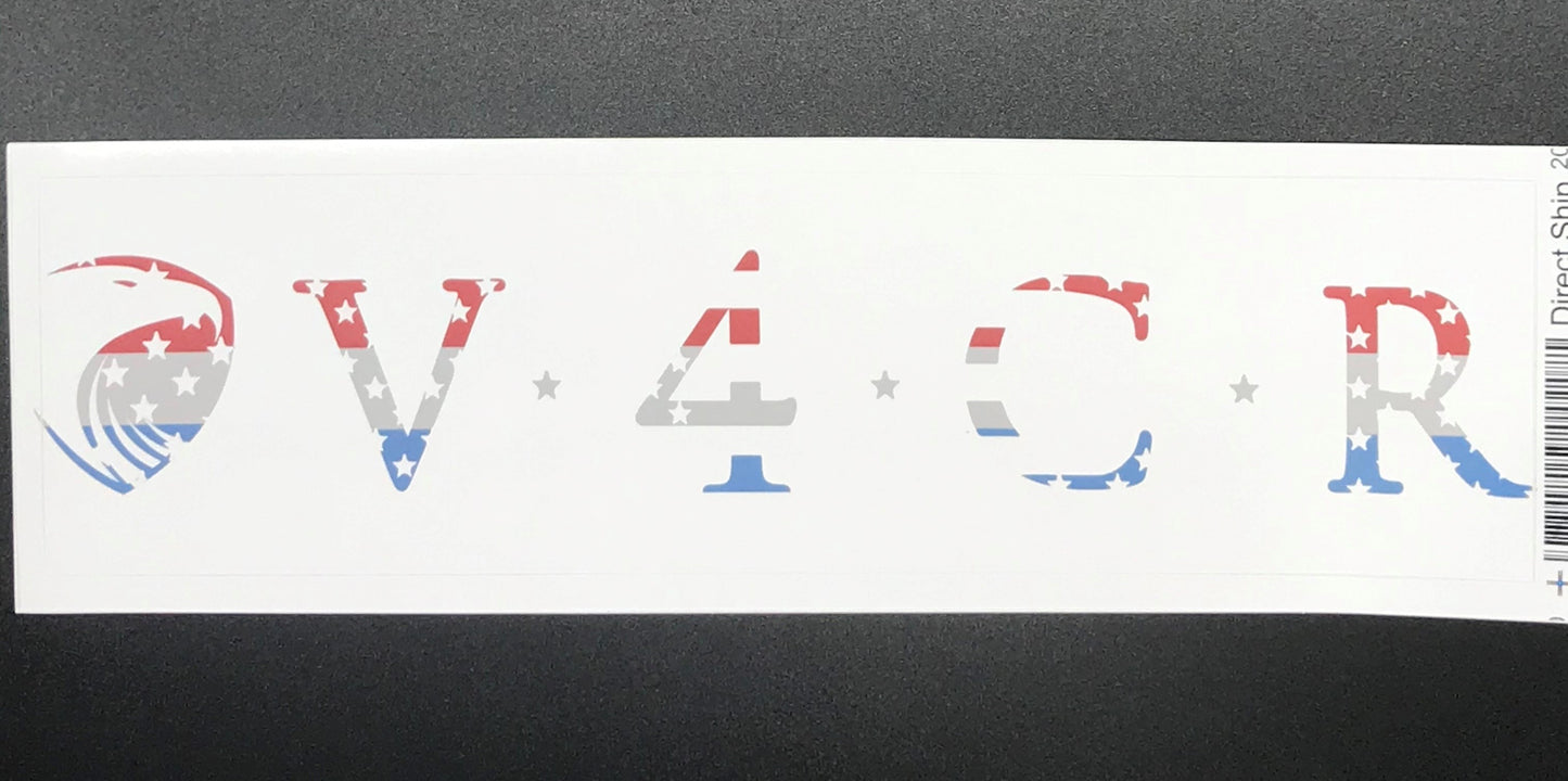 Red, White & Blue V4CR Sticker